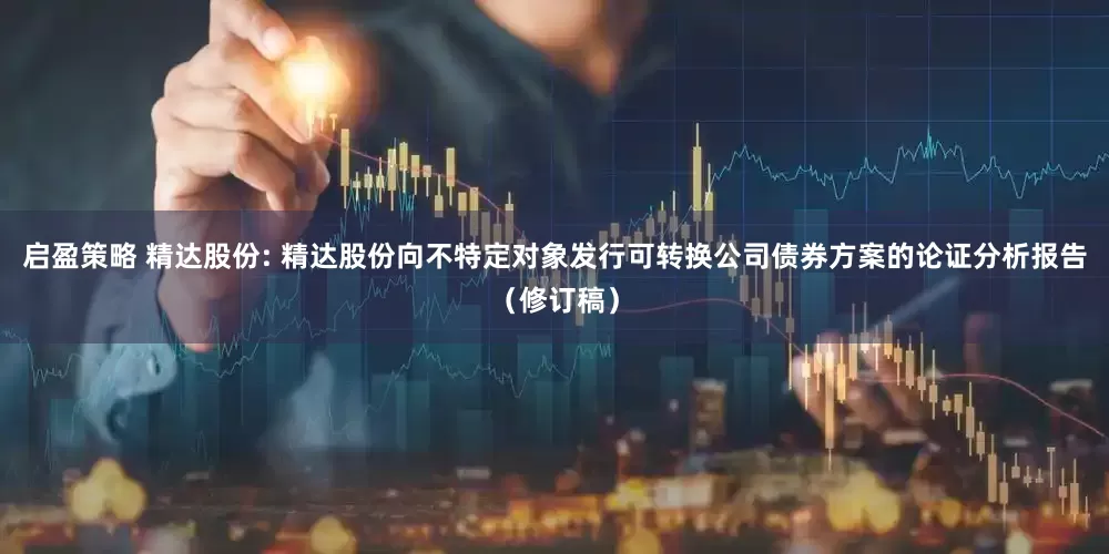 启盈策略 精达股份: 精达股份向不特定对象发行可转换公司债券方案的论证分析报告（修订稿）
